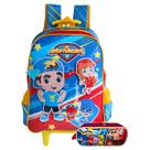 Mochila De Rodas Aventureiros E Estojo Infantil Luccas Neto Mochila De Rodas Aventureiros E Estojo Infantil Luccas Neto