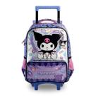Mochila de Rodas Escolar Kuromi Hello Kitty Meninas Teen