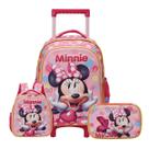 Mochila de Rodas Lancheira Térmica Estojo Box Minnie Disney Mochila de Rodas Lancheira Térmica Estojo Box Minnie Disney
