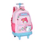 Mochila de Rodas My Melody Hello Kitty Meninas Escolar Kids