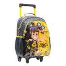 Mochila De Rodas Natan Por Ai Escolar Meninos Youtuber Kids Cor:Amarelo