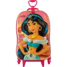 Mochila de Rodas Princesa Jasmine Escolar Infantil 3D