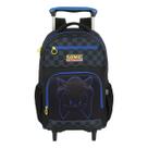 Mochila De Rodas Sonic Juvenil Escolar Jogo Mala Meninos - Luxcel
