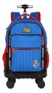 Mochila De Rodinha 360º Juvenil Super Mario azul MC49912MO - Luxcel