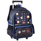 Mochila De Rodinha Escolar Infantil Game Start Com Luz Led Frontal Menino Mochila De Rodinha Escolar Infantil Game Start Com Luz Led Frontal Menino
