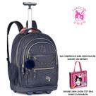 Mochila De Rodinha Rebecca Bonbon Oficial Jeans Escolar 2026