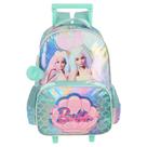Mochila De Rodinhas 2 em 1 Escolar Infantil Barbie Metálico Mochila De Rodinhas 2 em 1 Escolar Infantil Barbie Metálico