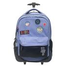 Mochila De Rodinhas 2 em 1 Escolar Patches Casual Paul Frank Mochila De Rodinhas 2 em 1 Escolar Patches Casual Paul Frank