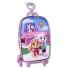 Mochila de Rodinhas 3D Paw Patrol Rosa Diplomata