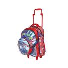 Mochila de Rodinhas com Lancheira e Estojo - Super Fast