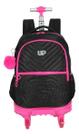 MOCHILA DE RODINHAS E COSTAS GIRO 360 PRETA UP4YOU Preta