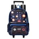 Mochila De Rodinhas Escolar Infantil Game Atari Pisca Pisca