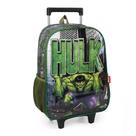Mochila de Rodinhas Escolar Infantil Hulk Marvel Luxcel