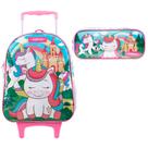 Mochila de Rodinhas + Estojo Simples Unicórnio 16'' Ref. 12330 - Xeryus Mochila de Rodinhas + Estojo Simples Unicórnio 16'' Ref. 12330 - Xeryus