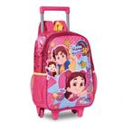 Mochila De Rodinhas Infantil Escolar Maria Clara e JP Carrinho