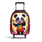 Mochila de Rodinhas Infantil Feminina Panda Grande Volta às Aulas