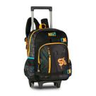 Mochila de Rodinhas Infantil Masculina Skate Estampa 3D Mochila de Rodinhas Infantil Masculina Skate Estampa 3D