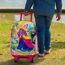 Mochila de Rodinhas Infantil Princess Wings Rosa Escolar Criança