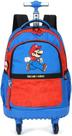 Mochila de Rodinhas Infantil Super Mário Azul MC46933MO - Luxcel