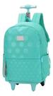Mochila De Rodinhas Luxcel Turquesa Com Bolinhas 46x30x10 Cm Mochila De Rodinhas Luxcel Turquesa Com Bolinhas 46x30x10 Cm