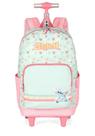 Mochila de Rodinhas Média Infantil de Costas Surf Stitch Disney