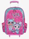 Mochila de rodinhas mochilete lol surprise infantil escolar meninas rosa bolsa