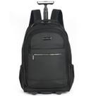 Mochila de Rodinhas Notebook Executiva Impermeável Alças de Costas Preta - First Class - Polo King