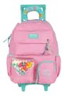 Mochila de rodinhas sem alça luxcel up4you pompom rosa rosa Mochila de rodinhas sem alça luxcel up4you pompom rosa rosa