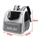 Mochila de Transporte Pet Premium - Visor Transparente e Abertura Frontal -