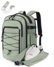 Mochila de Viagem BAGSMART Carry On 17,3" - 30L - Com Bolsa para Sapatos (Verde)