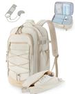 Mochila de Viagem BAGSMART Carry On 30L - 17 Polegadas - Bege