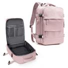 Mochila de viagem coowoz grande impermeável para mulheres e homens rosa