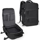 Mochila de viagem coowoz Large-L impermeável para mulheres/homens preta Mochila de viagem coowoz Large-L impermeável para mulheres/homens preta