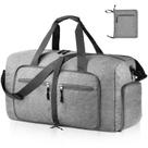 Mochila de viagem Dimayar 65L com compartimento para sapatos cinza