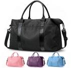 Mochila de viagem EASYFUN Weekender com manga de carrinho preta