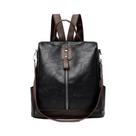 Mochila De Viagem Feminina Em Couro PU Antifurto De Grande Capacidade, Bolsa De Moda
