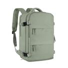 Mochila de viagem grande para mulheres e homens, mochila de mão aprovada pela companhia aérea, mochila de bagagem esportiva impermeável, mochila casual, mochilas pequenas de caminhada, cinza, verde