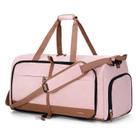 Mochila de Viagem Lekesky Dobrável 80L - Compartimento para Sapatos - Rosa