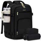 Mochila de viagem LOVEVOOK Carry On 40L para mulheres e homens preta
