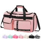 Mochila de viagem MAXTOP Gym Bag para mulheres rosa com compartimento para sapatos Mochila de viagem MAXTOP Gym Bag para mulheres rosa com compartimento para sapatos