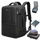 Mochila de viagem MOLNIA 50L expansível para homens e mulheres preta