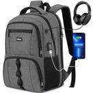 Mochila de viagem para laptop Kadilong 17,3" para homens resistente à água