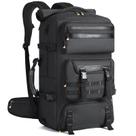 Mochila de viagem Ponhog 50L com compartimento para sapatos para homens preta