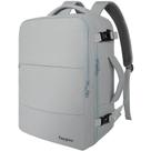 Mochila de viagem Taygeer Carry On de 17,3 polegadas com porta USB cinza