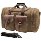 Mochila de viagem Wildroad 60L em couro de lona para viajar