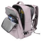 Mochila de viagem WONHOX Carry on para mulheres e homens rosa lótus