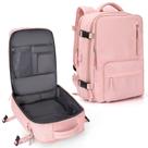 Mochila de viagem WONHOX grande impermeável para mulheres rosa