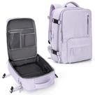 Mochila de viagem WONHOX Large para mulheres impermeável roxa