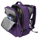 Mochila de viagem WONHOX Large para mulheres impermeável roxa