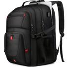 Mochila de viagem Z-MGKISS 50L com compartimento para laptop preta